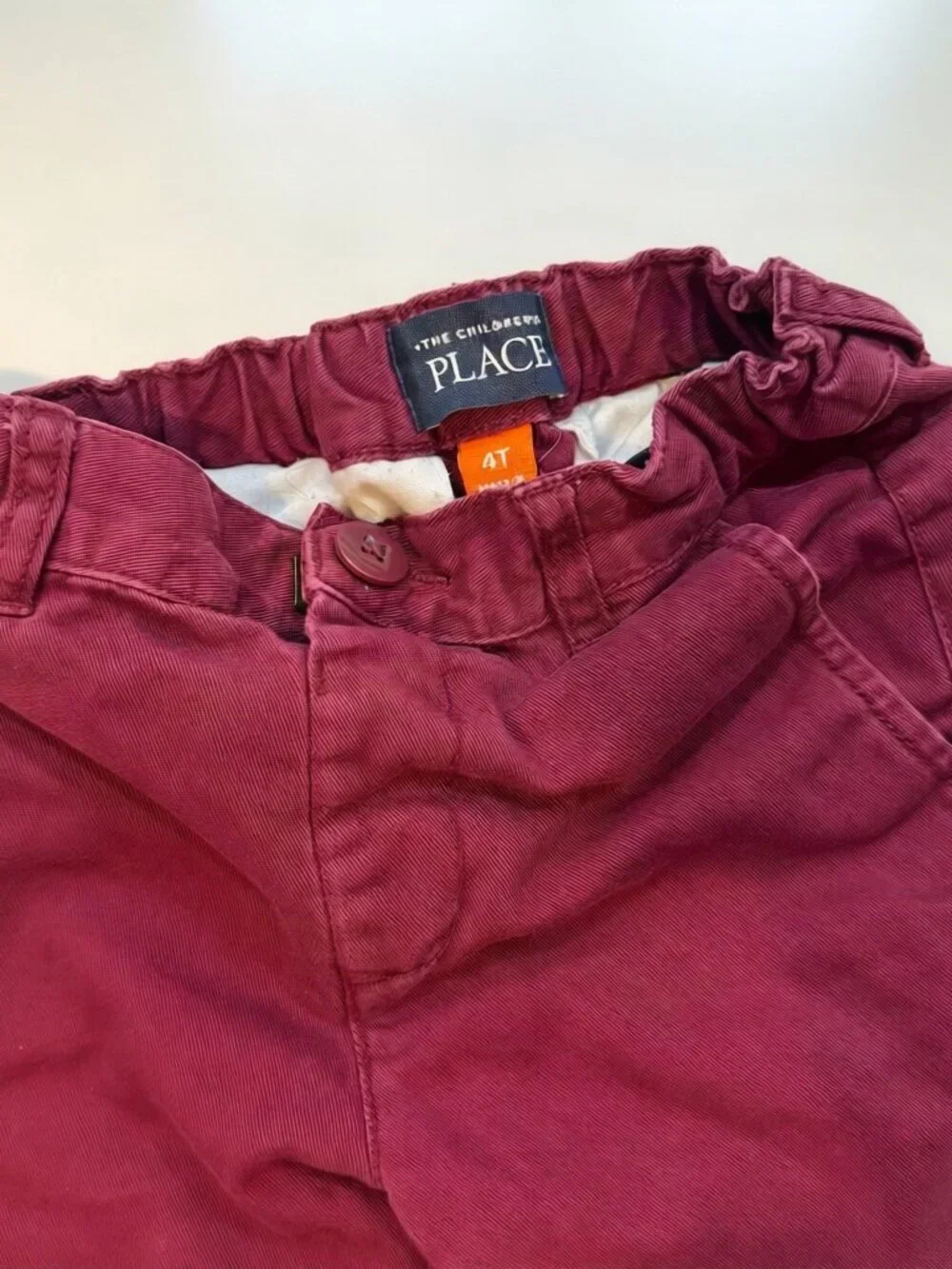 Children's Place Burgundy Chino Pants Toddler Boy 4T